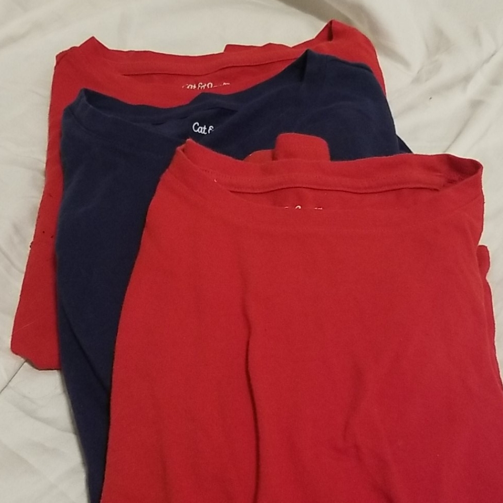 Lot of 3 Cat and Jack Long Sleeve T-shirts
